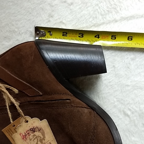 Diesel brown suede high heel ankle boots size 9 - Picture 4 of 8